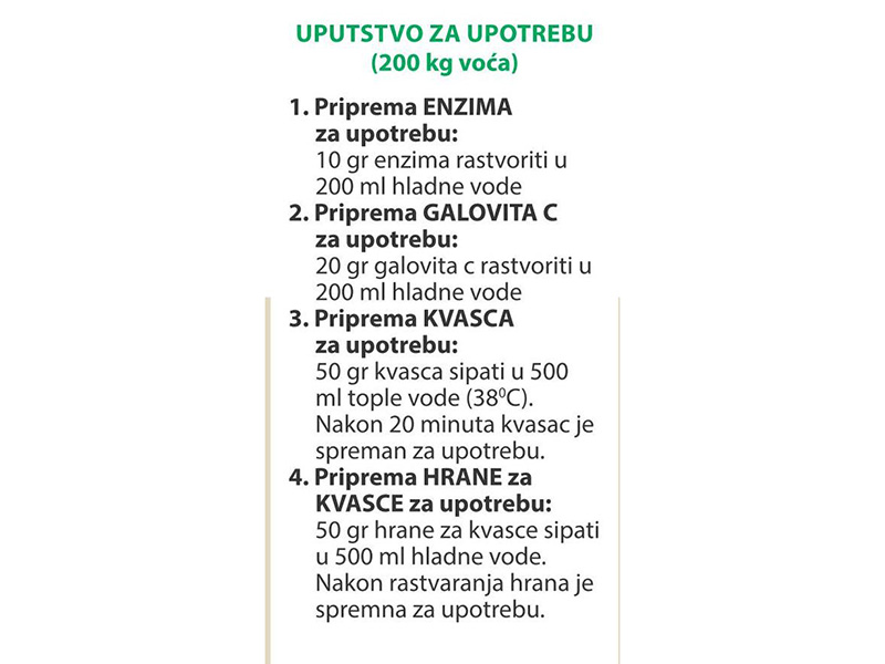 Premium AT rakijski enološki komplet 200kg - Slika 3